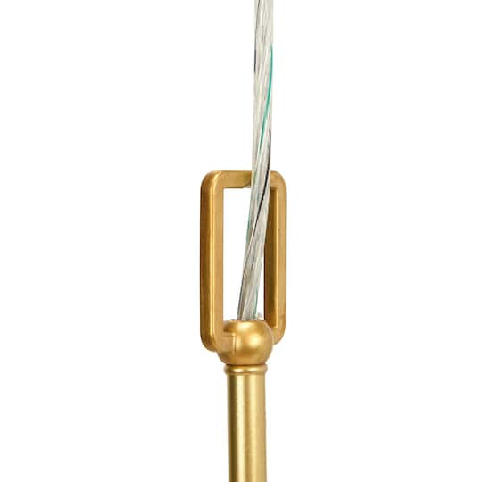 Hello Honey® Antiqued Gold 6-Light Chandelier